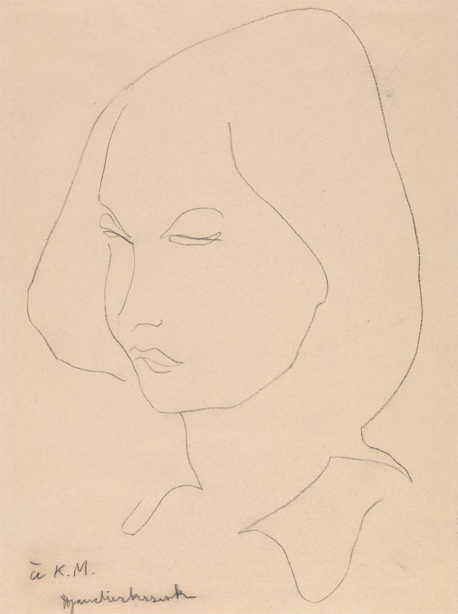 Katherine Mansfield av Henri Gaudier Brzeska