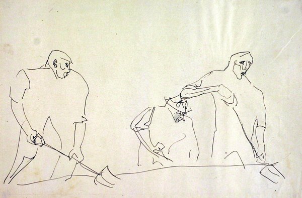 Arbeidere av Henri Gaudier Brzeska