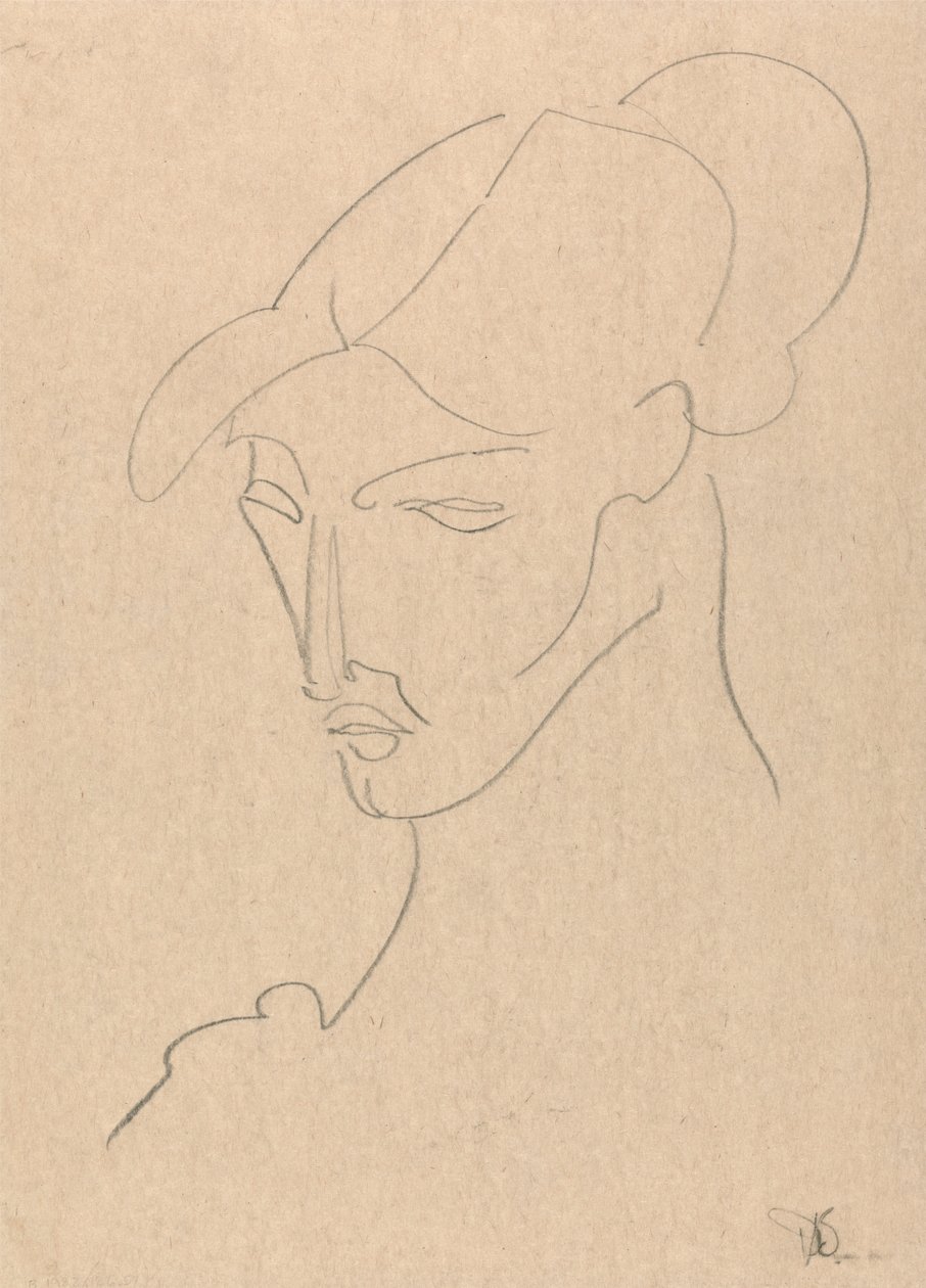 Portrett av en kvinne av Henri Gaudier Brzeska