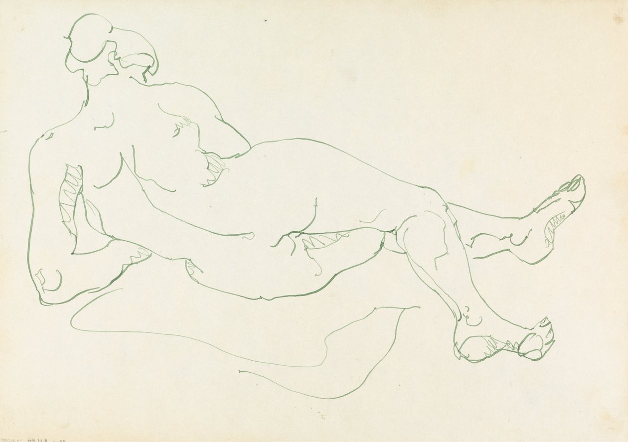 Tilbakelent kvinneskikkelse av Henri Gaudier Brzeska
