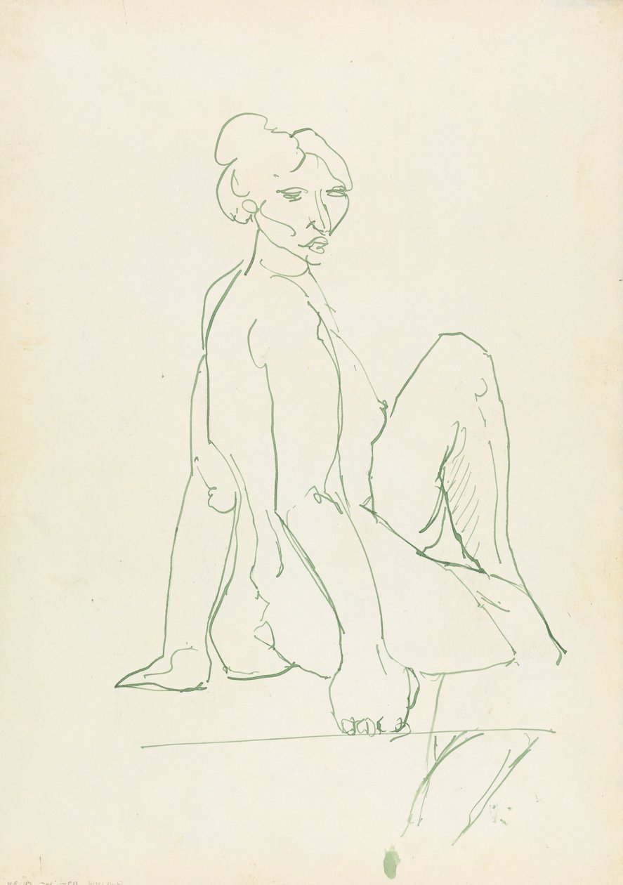 Sittende kvinnefigur av Henri Gaudier Brzeska