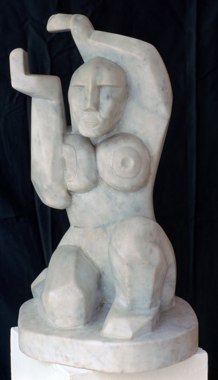 Sittende kvinne, c1911-1915 av Henri Gaudier Brzeska