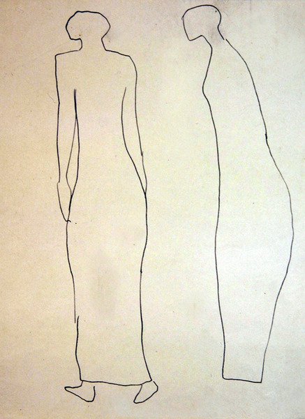 Silhuetter (Promenaders) av Henri Gaudier Brzeska