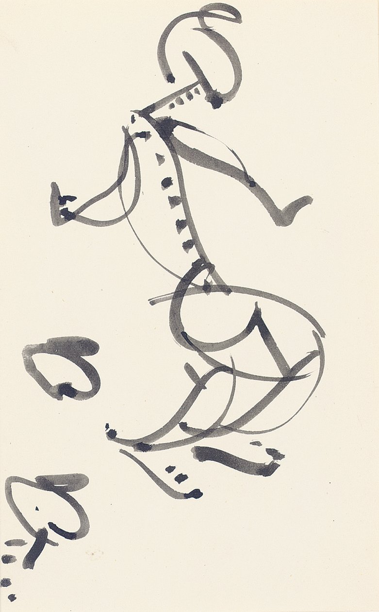 Studie for "Red Stone Dancer", 1914 av Henri Gaudier Brzeska