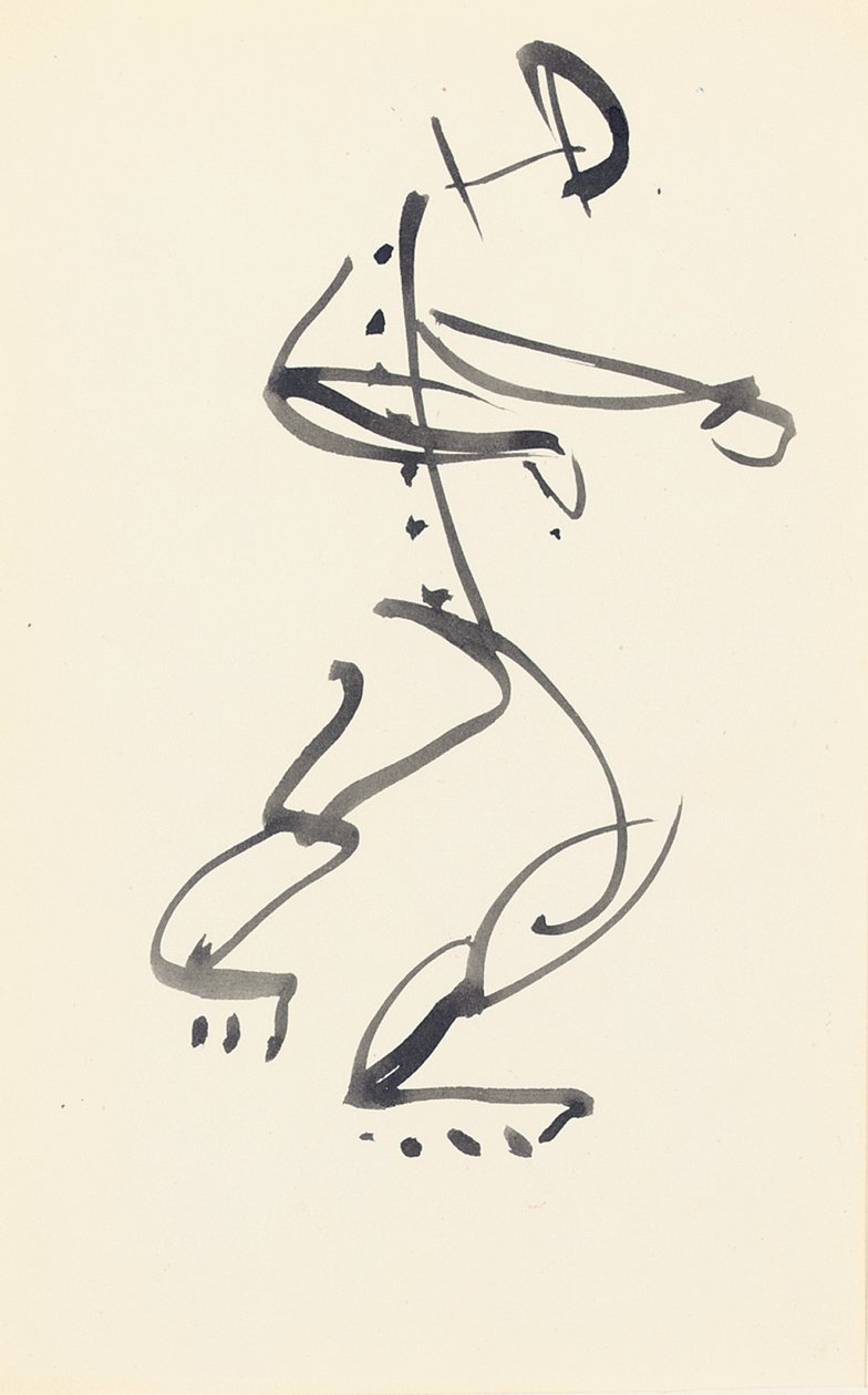 Studie for "Red Stone Dancer", 1914 av Henri Gaudier Brzeska