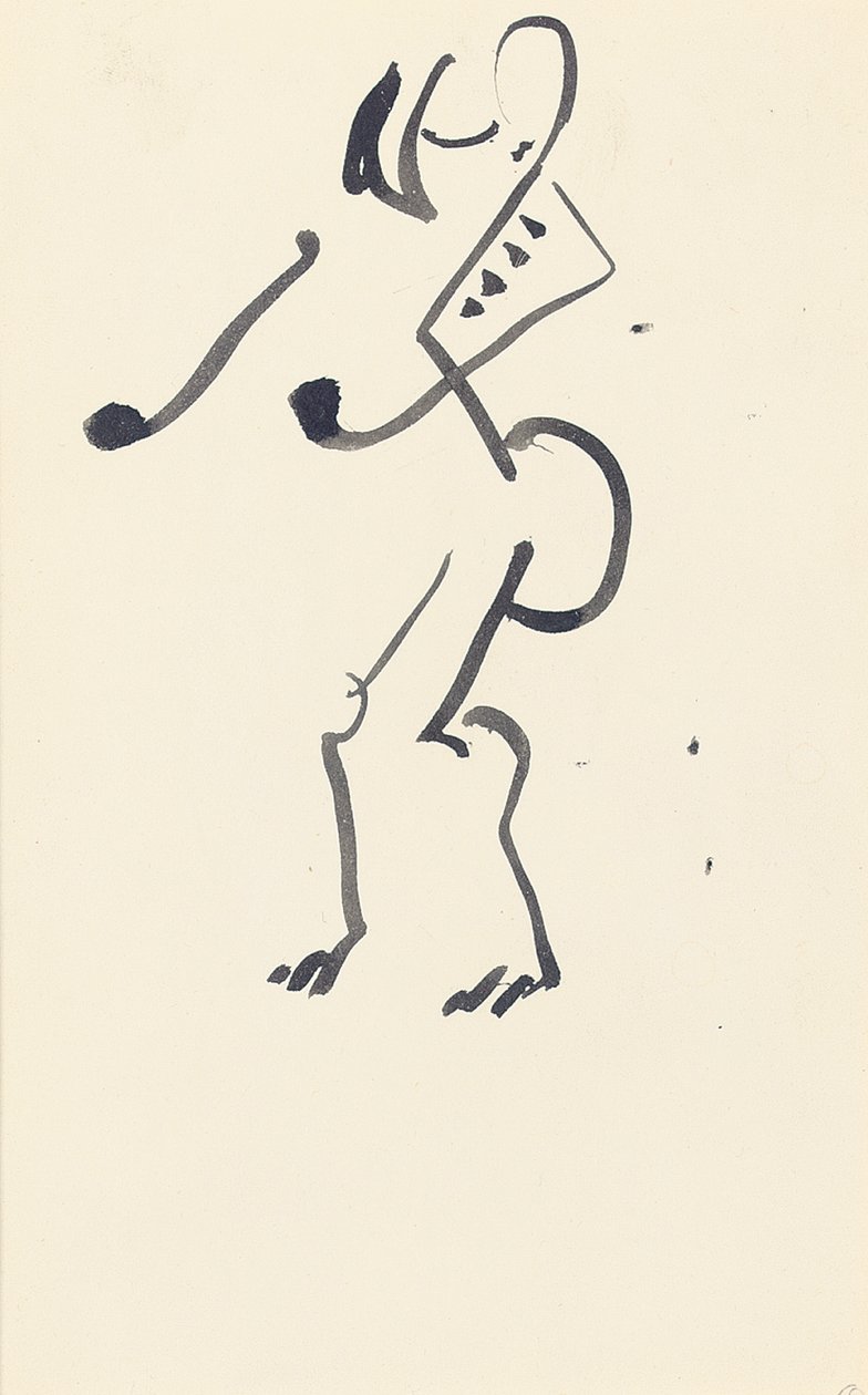 Studie for "Red Stone Dancer", 1914 av Henri Gaudier Brzeska