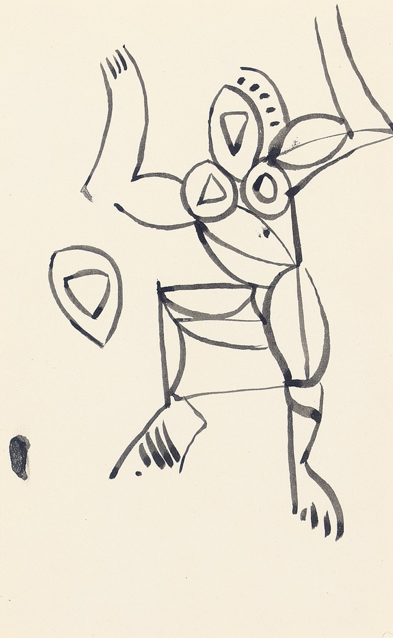 Studie for "Red Stone Dancer", 1914 av Henri Gaudier Brzeska