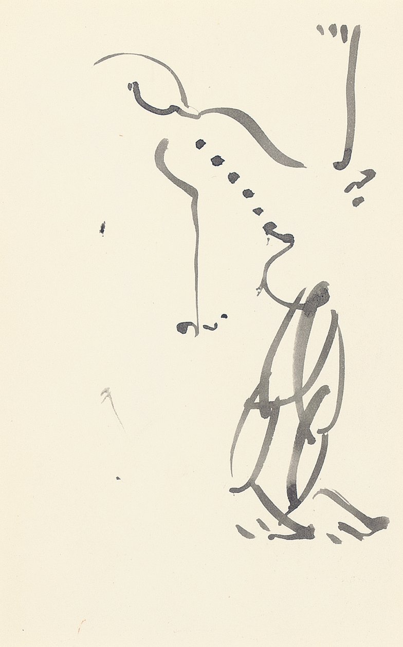 Studie for "Red Stone Dancer", 1914 av Henri Gaudier Brzeska