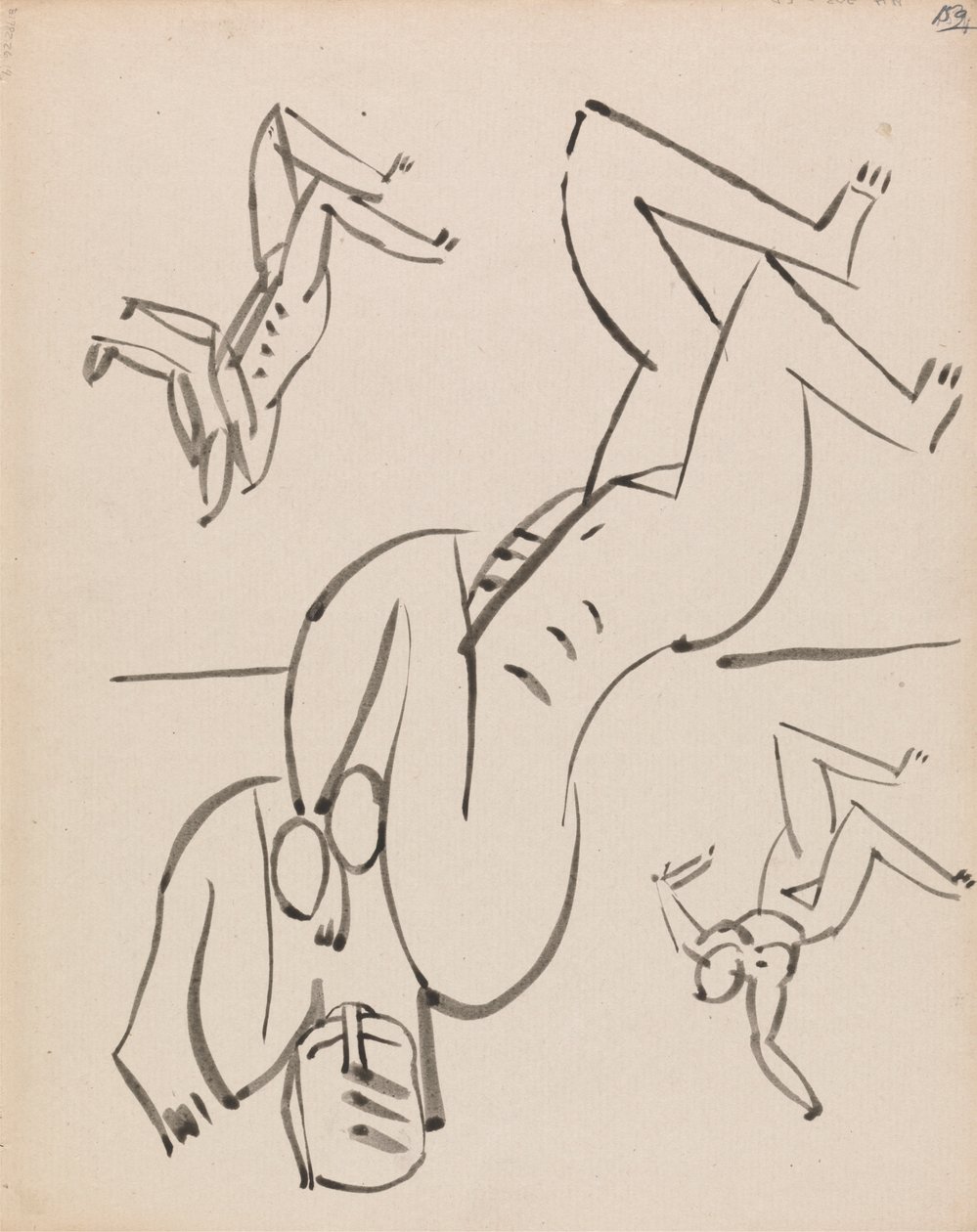 Tre studier for en kvinnelig figur av Henri Gaudier Brzeska