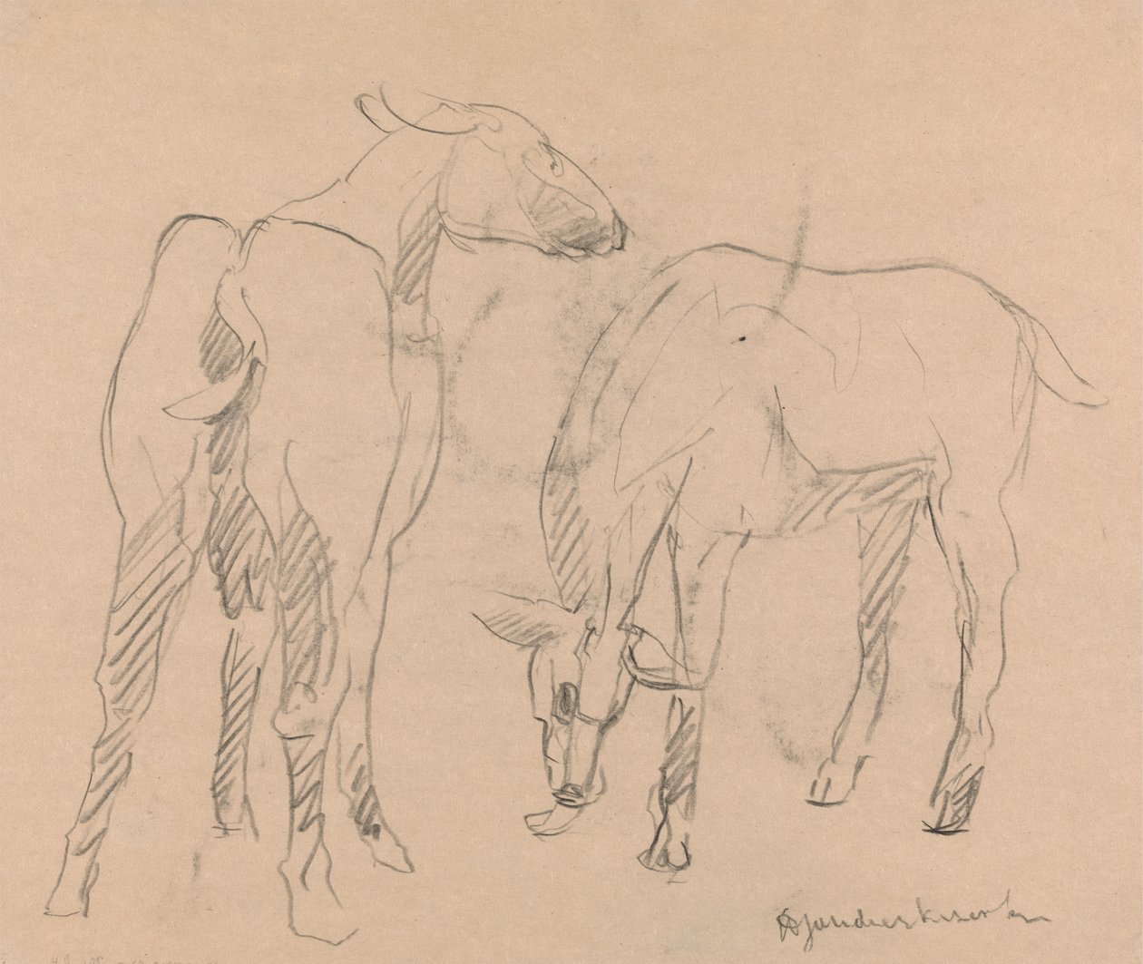 To geiter av Henri Gaudier Brzeska