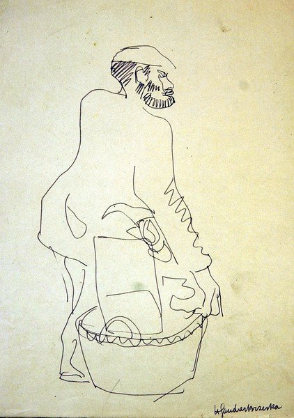 Whitechapel-jøde som selger brukte varer av Henri Gaudier Brzeska