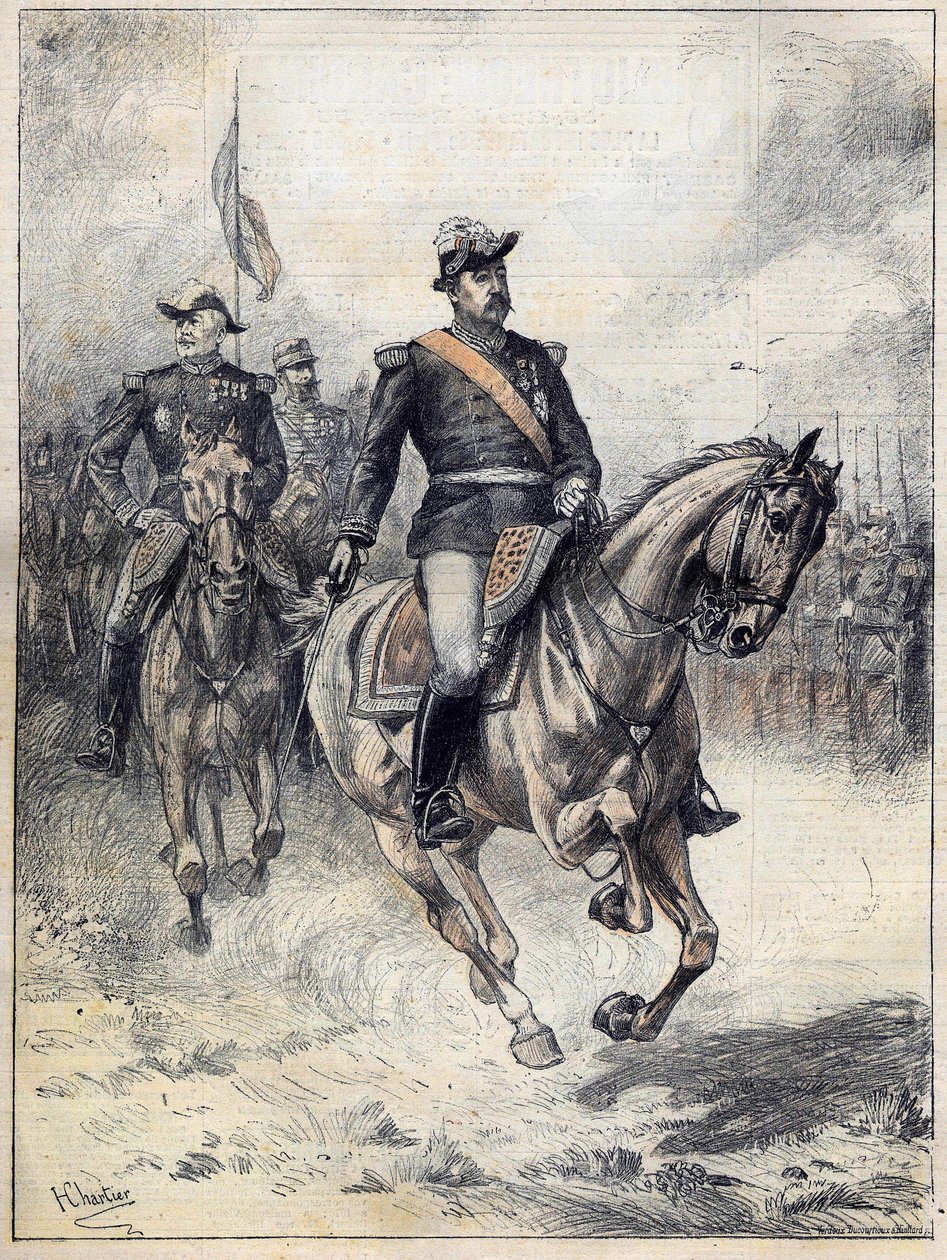 General Felix Gustave (Felix-Gustave) Saussier (1828-1905) i 1892 etter Chartiers aquerelle. av Henri Georges Jacques (after) Chartier