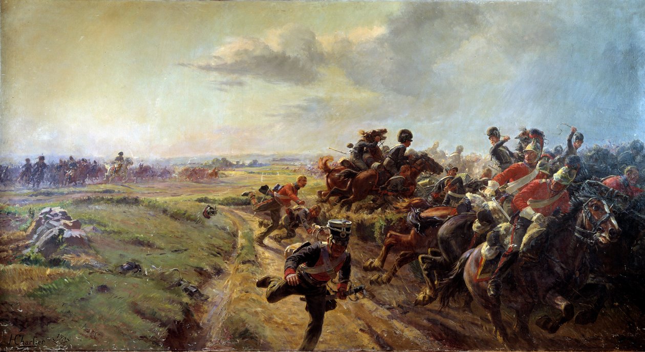 The Eve of Waterloo (16. juni av Henri Georges Jacques Chartier