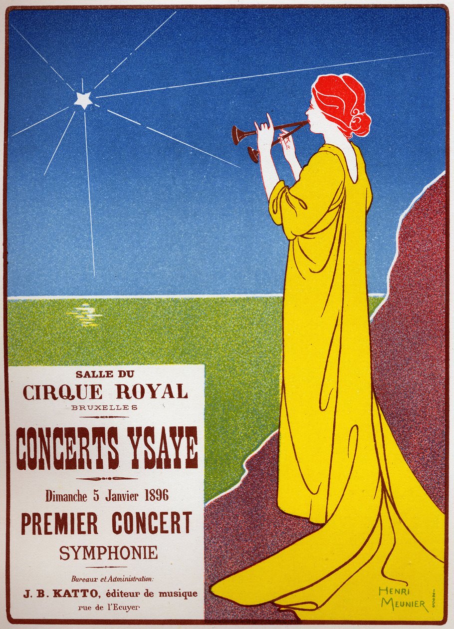 Konserter Ysaye på det kongelige sirkuset i Brussel av Henri Georges Jean Isidore Meunier