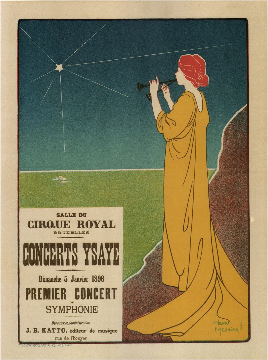 Konserter Ysaÿe, 1895 av Henri Georges Meunier