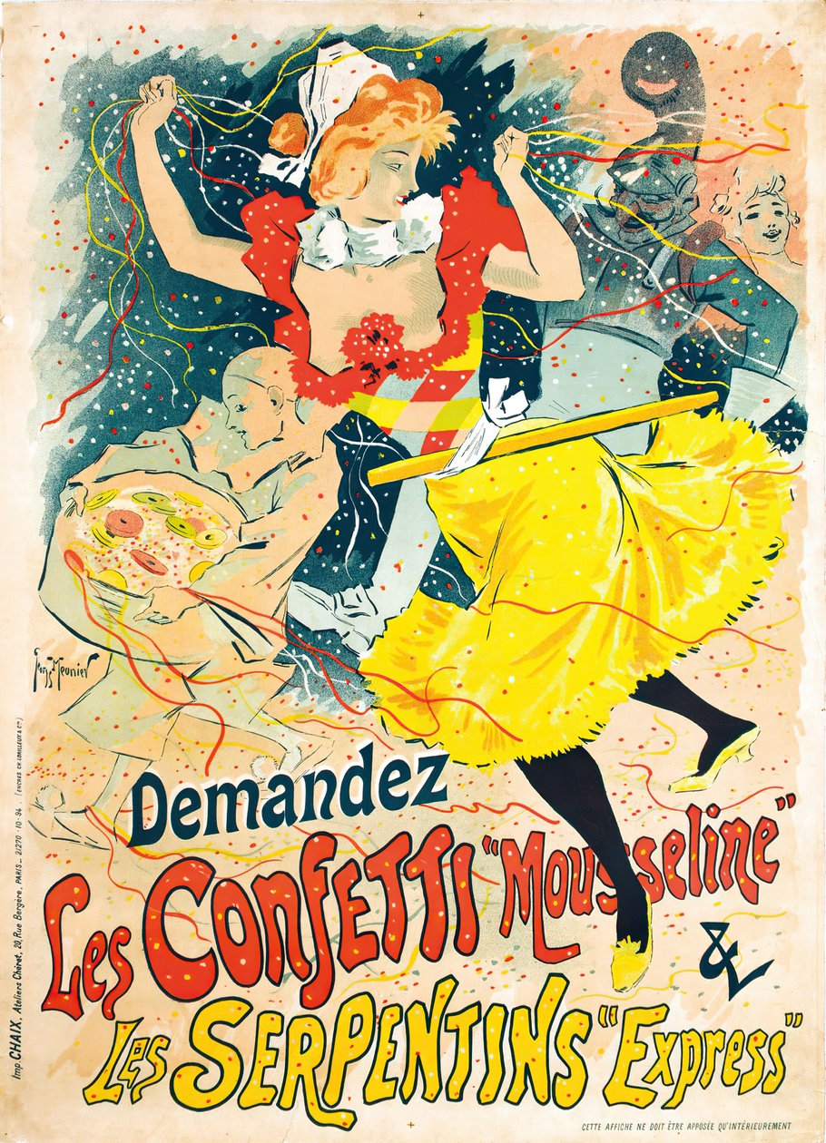 The Confetti, 1894. av Henri Georges Meunier