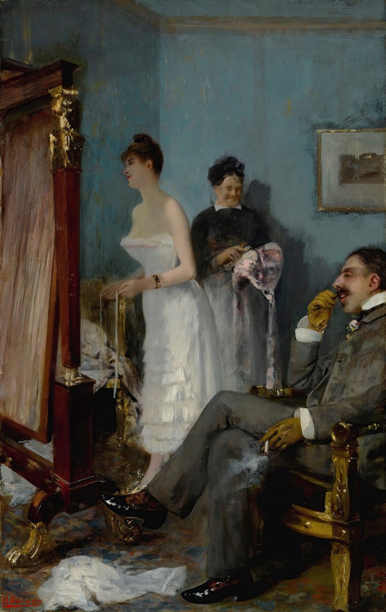 Nana, tidlig på 1880-tallet. av Henri Gervex