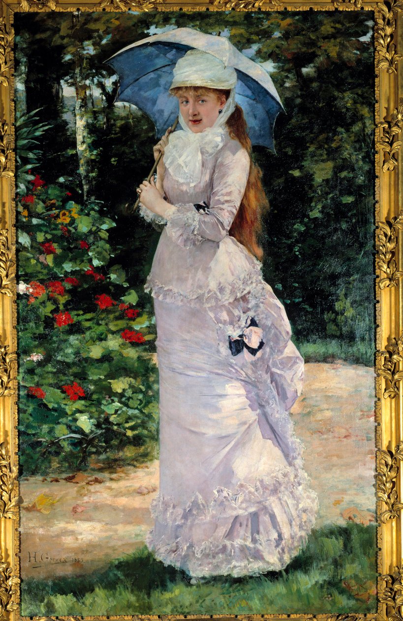 Portrett av Madame Valtesse de la Bigne (1861-1910), kurtisane som fungerte som modell for Nana. Maleri av Henri Gervex (1852-1929) av Henri Gervex