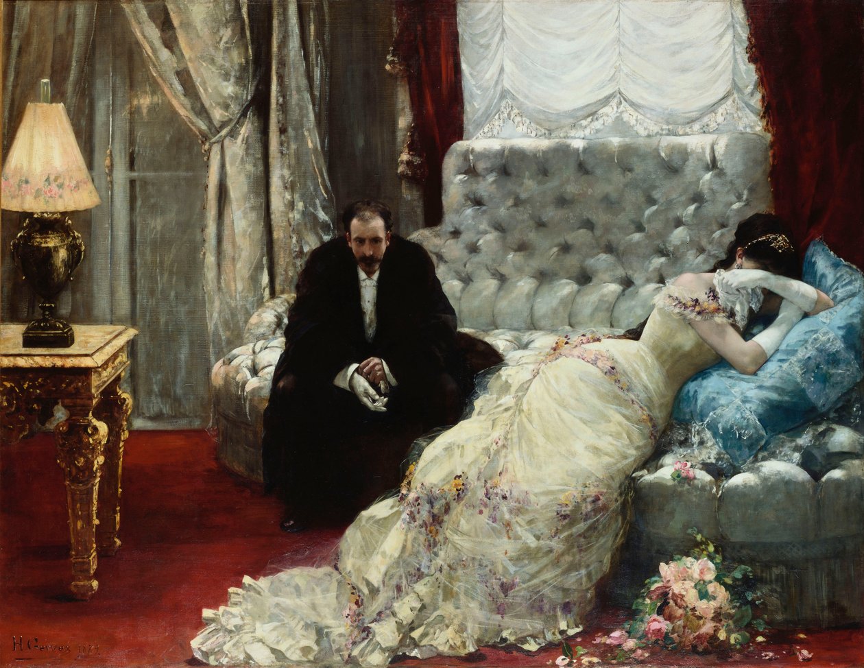 Return from the Ball, 1879 av Henri Gervex