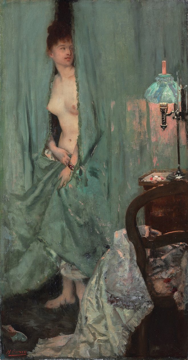Uventet besøk; Visite imprevue, 1878 av Henri Gervex