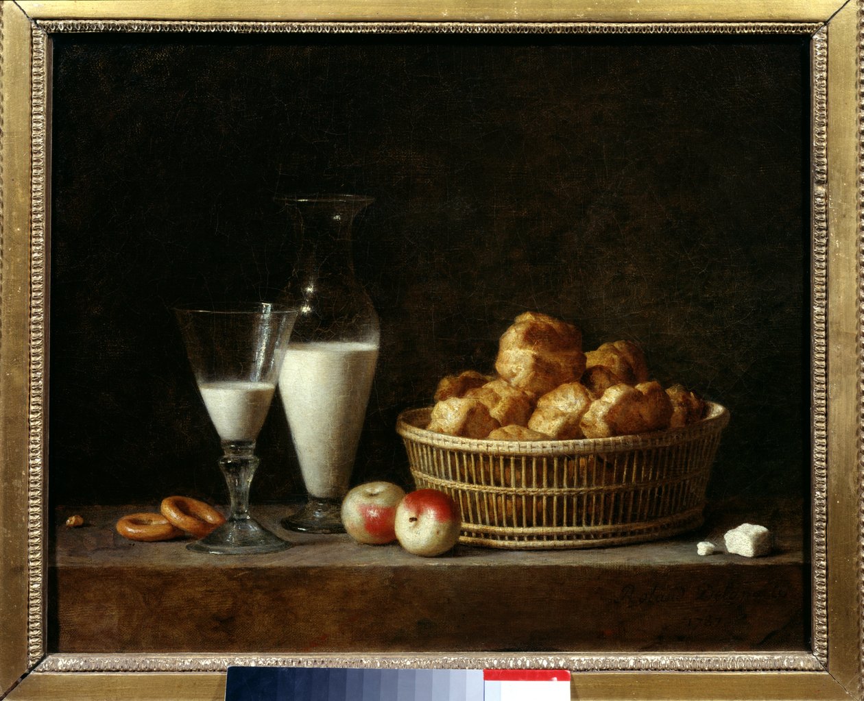 Den lille matbiten eller karaffelen til orgeat Maleri av Roland Delaporte (de la Porte) (1724-1793) 1787 Søn. 0,37x0,46 m Paris, Louvre-museet. av Henri Horace Roland Delaporte