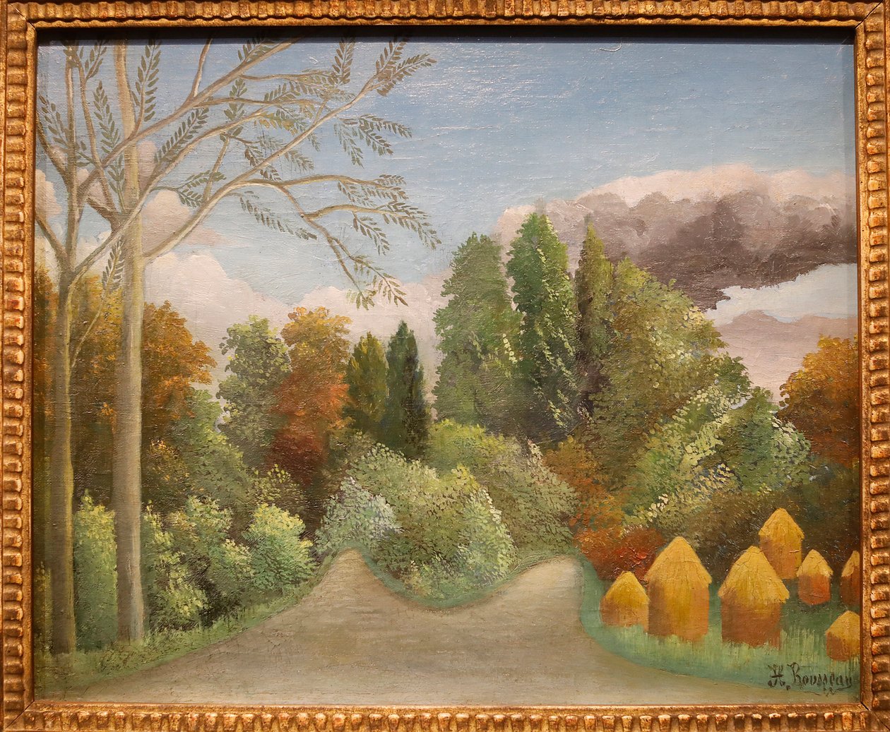 Oise-elvebredden av Henri J.F. Rousseau