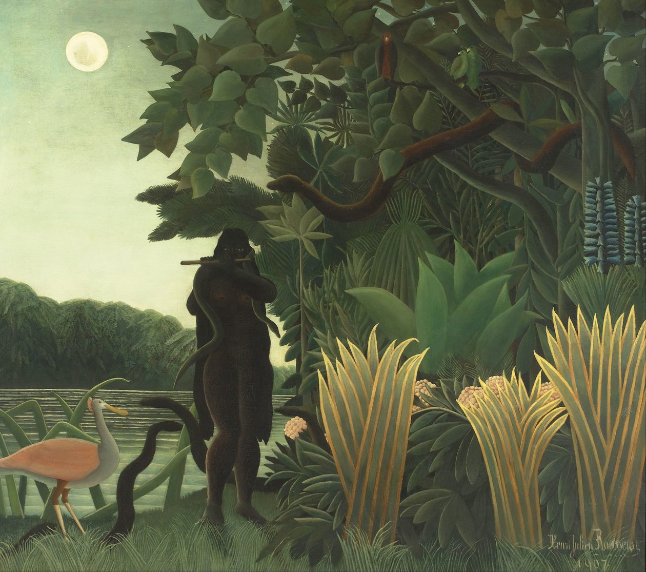 Slangejarmeren av Henri J.F. Rousseau