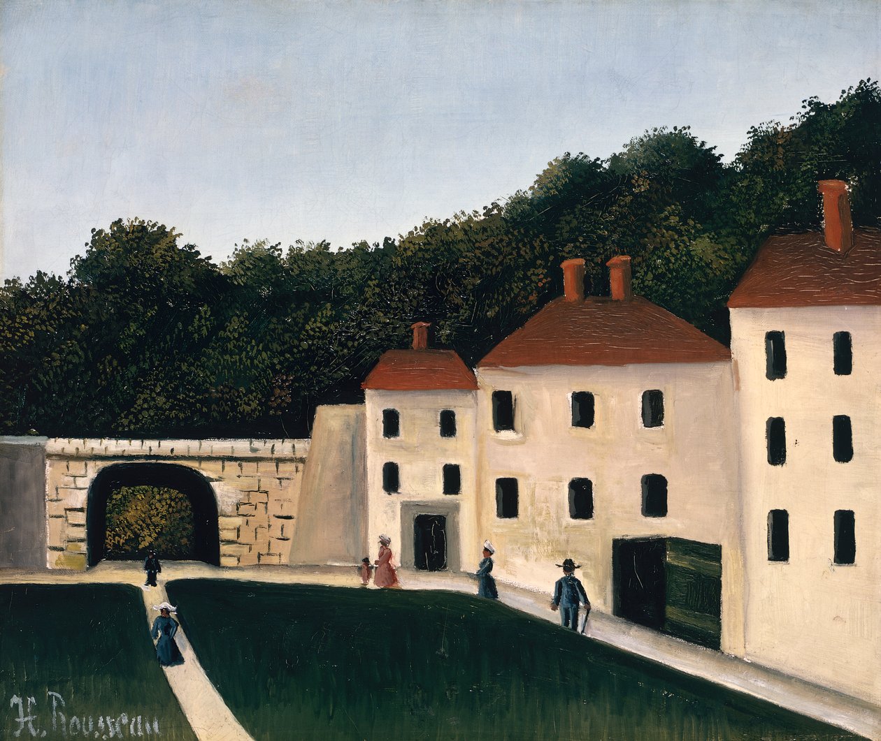 Turgåere i en park av Henri J.F. Rousseau