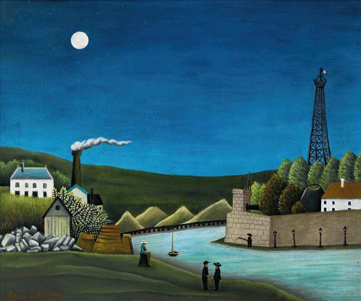 Seinen ved Suresnes, ca. 1911 (olje på lerret) av Henri Rousseau