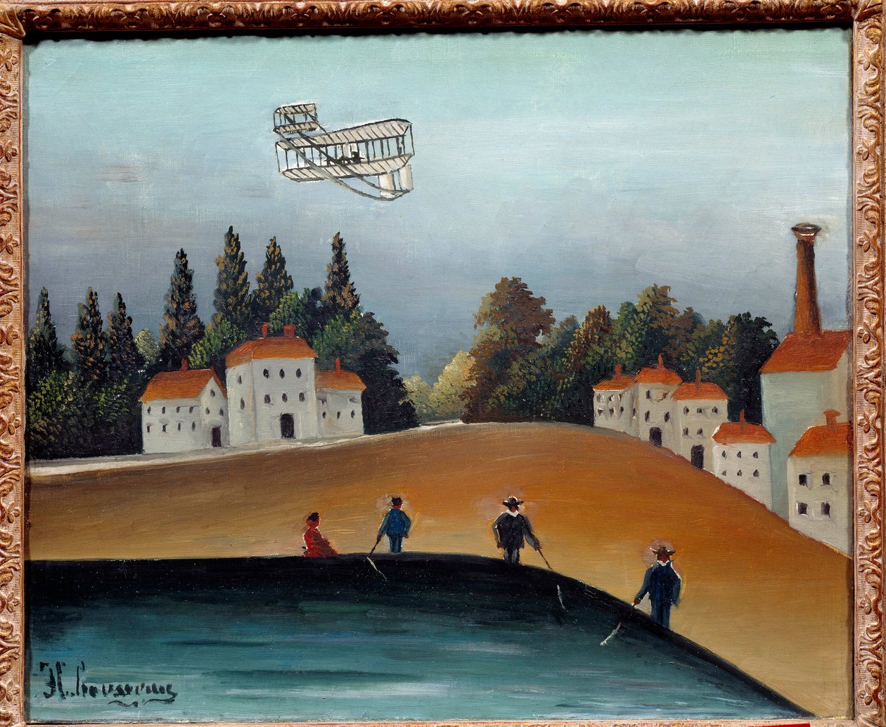 Fiskerne har snøret. Maleri av Henri Rousseau dit Le Douanier Rousseau (1844-1910) av Henri J.F. Rousseau