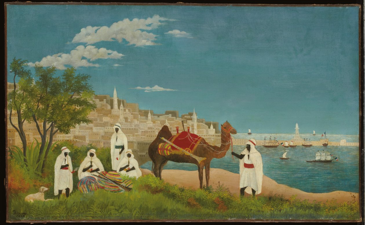 Landskap, Alger, 1880 av Henri J.F. Rousseau
