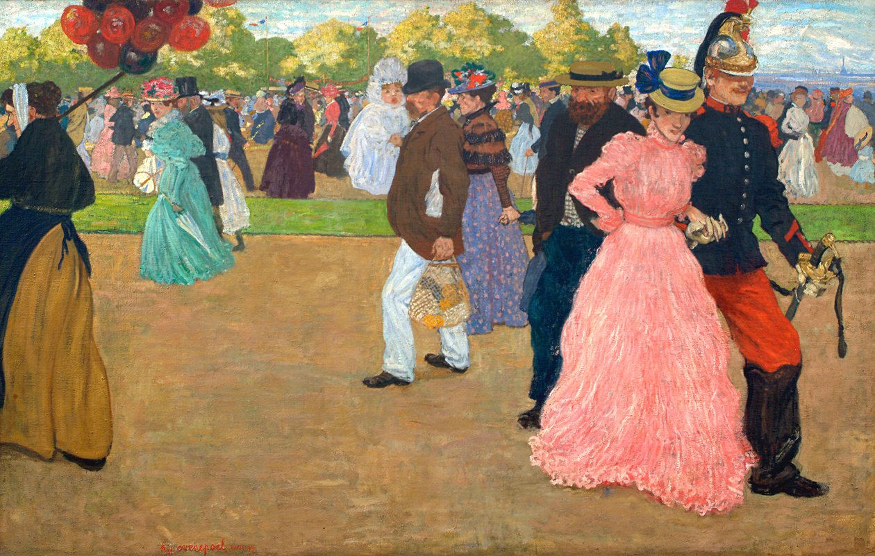 Søndagstur i Bois de Boulogne av Henri Jacques Edouard Evenepoel