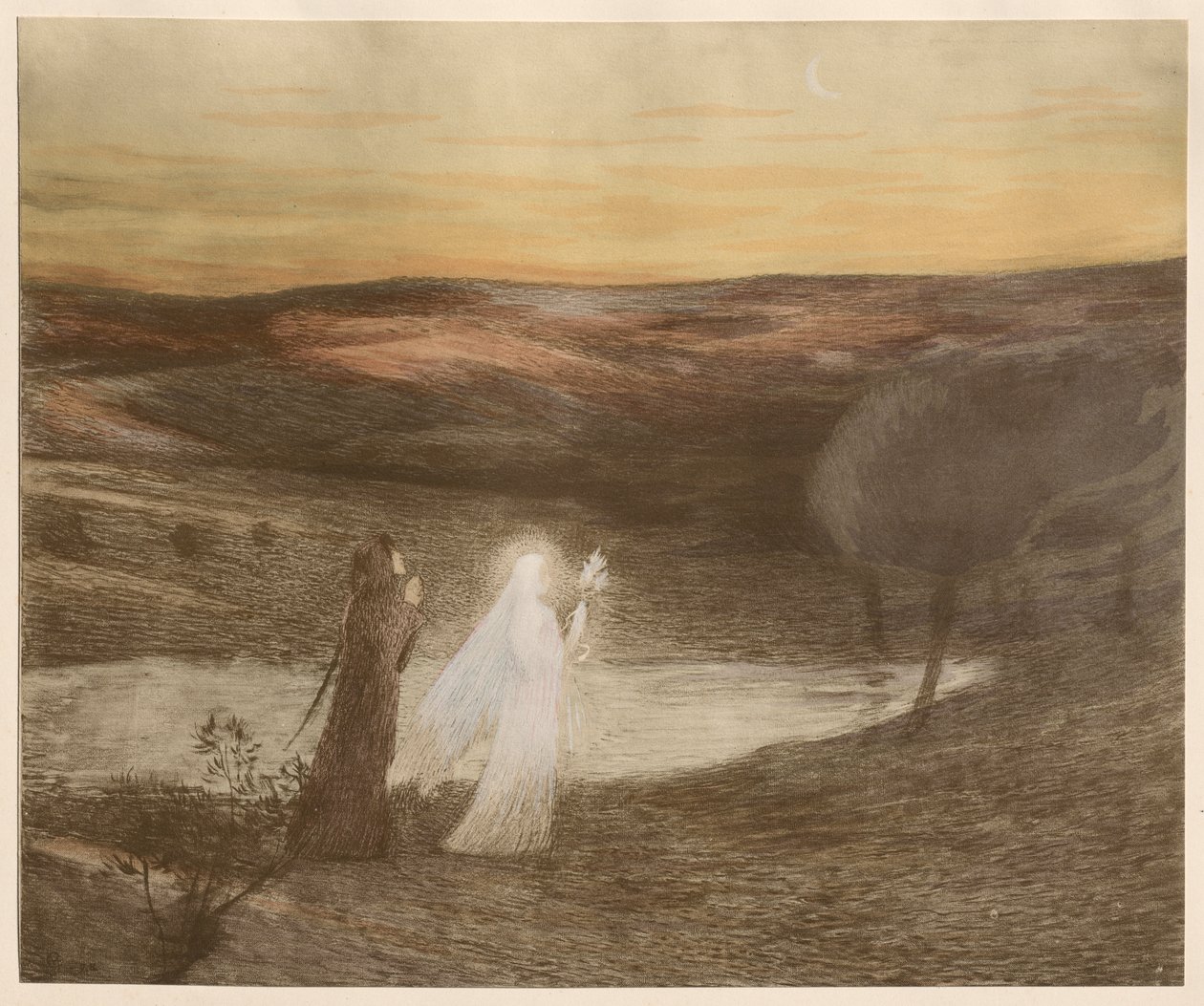 Dante møter Beatrix av Henri Jean Guillaume Martin