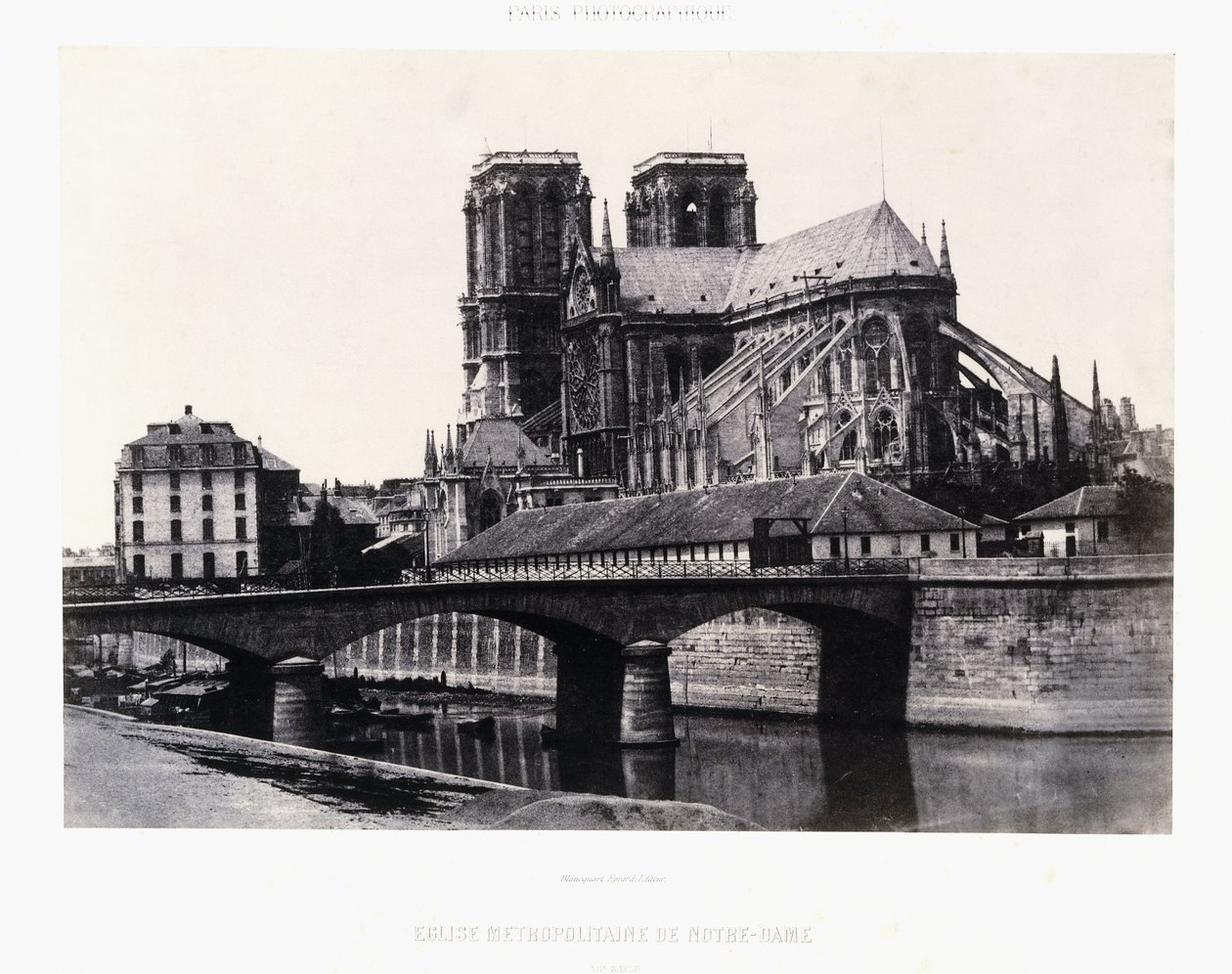 Church of Notre-Dame, XII århundre, ca. 1852 (salttrykk) av Henri Jean Louis (attr.to) Le Secq