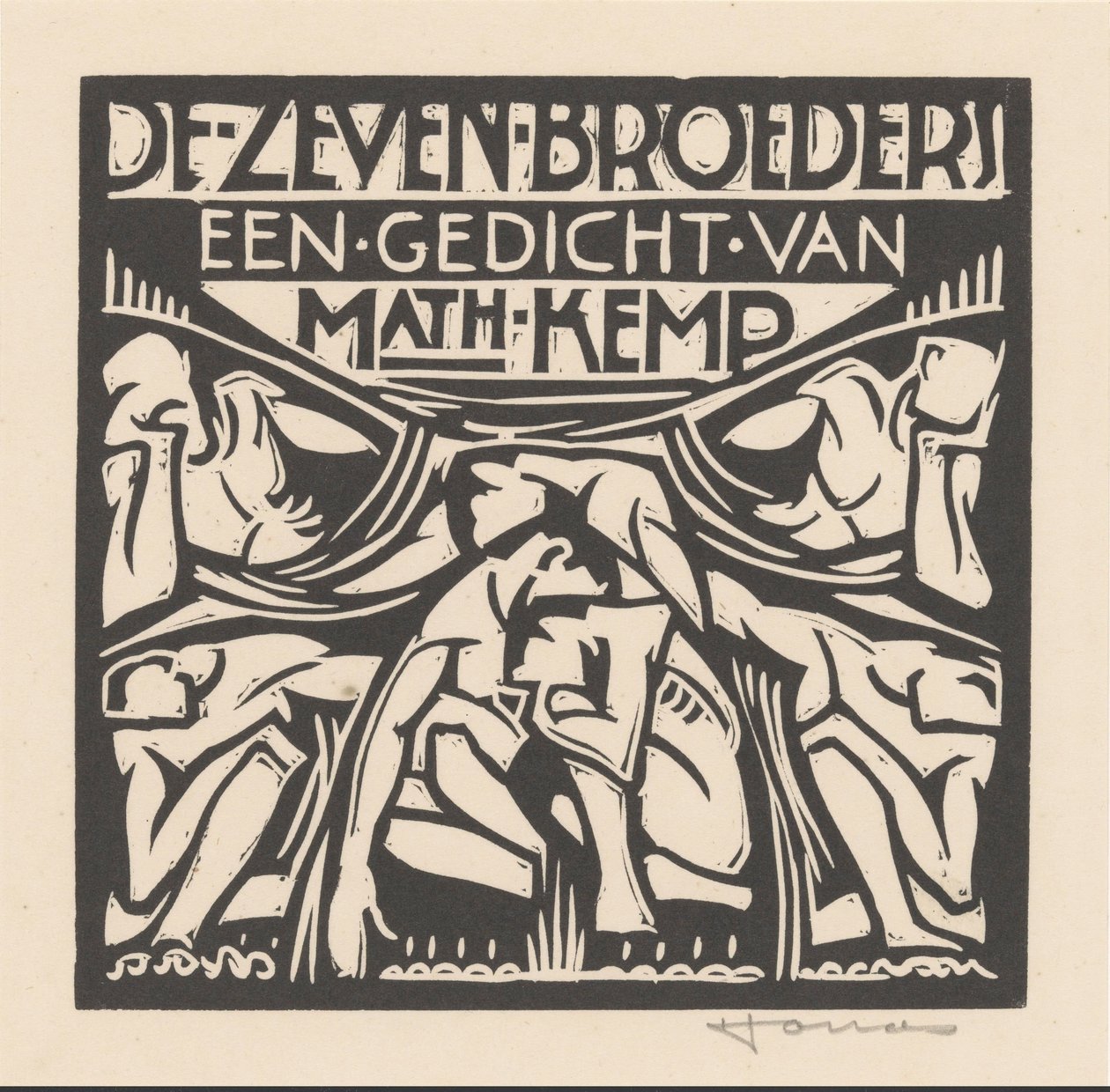 The Seven Brothers (original tittel på objekt) av Henri Jonas (signed by artist)