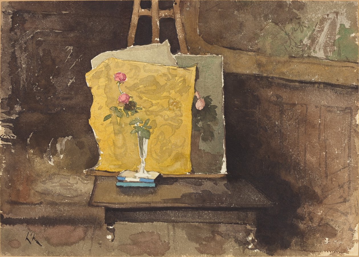 Et hjørne av et studio av Henri Joseph Harpignies
