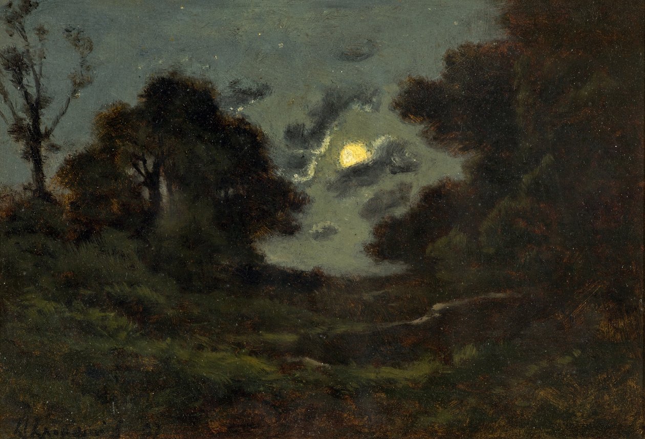Måneskinn, 1897 av Henri Joseph Harpignies