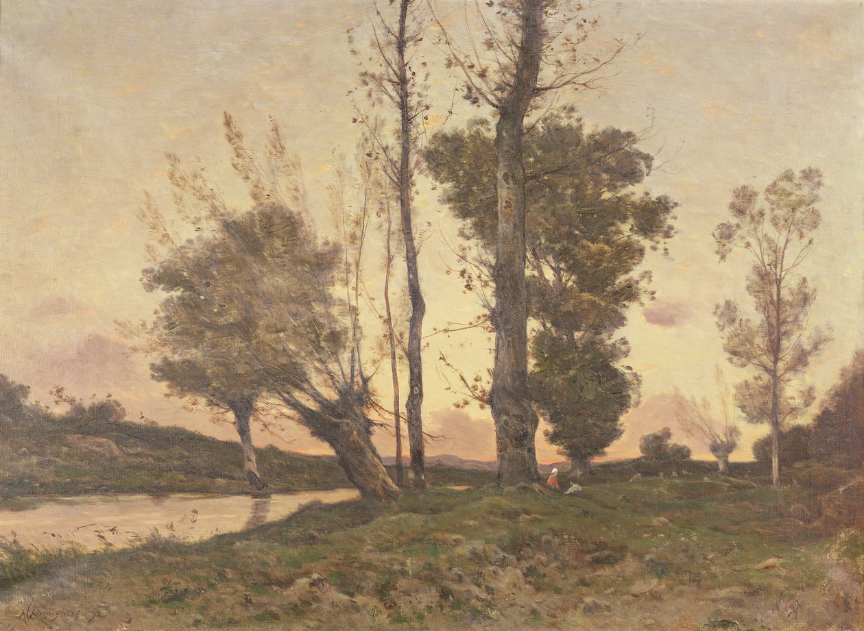 Landskap med en bekk av Henri Joseph Harpignies
