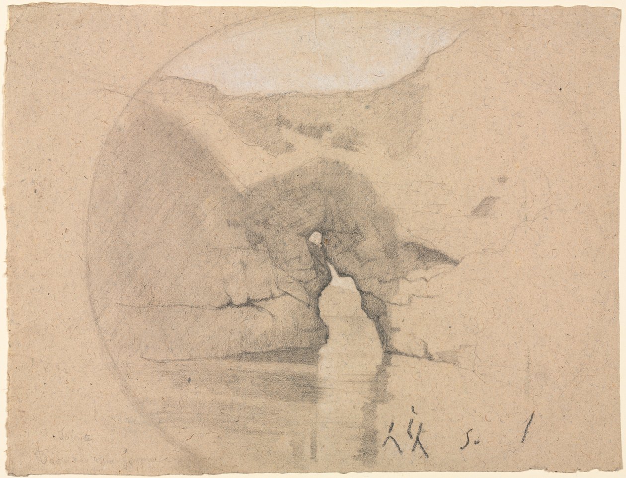 Sorrento, badene til dronning Joan av Henri Joseph Harpignies