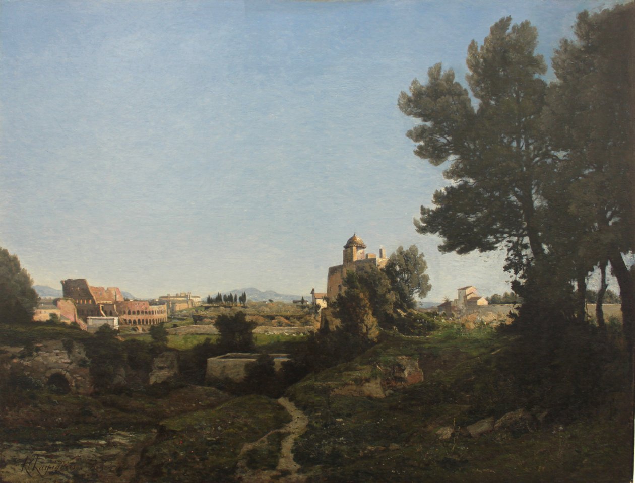 Utsikt over Roma fra Palatinerhøyden, 1865 av Henri Joseph Harpignies