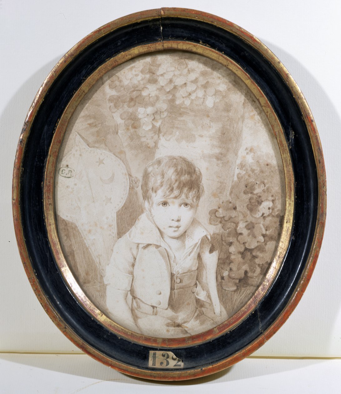 Honore de Balzac (1799-1850) seks år gammel, 1805 (penn og blekk og vask på papir) av Henri Joseph Hesse