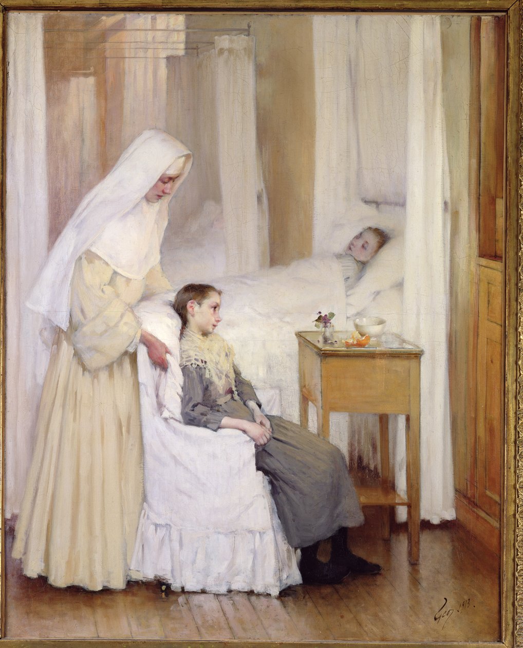 På Notre-Dame du Perpetuel Bon Secours sykehus, 1903 av Henri Jules Jean Geoffroy
