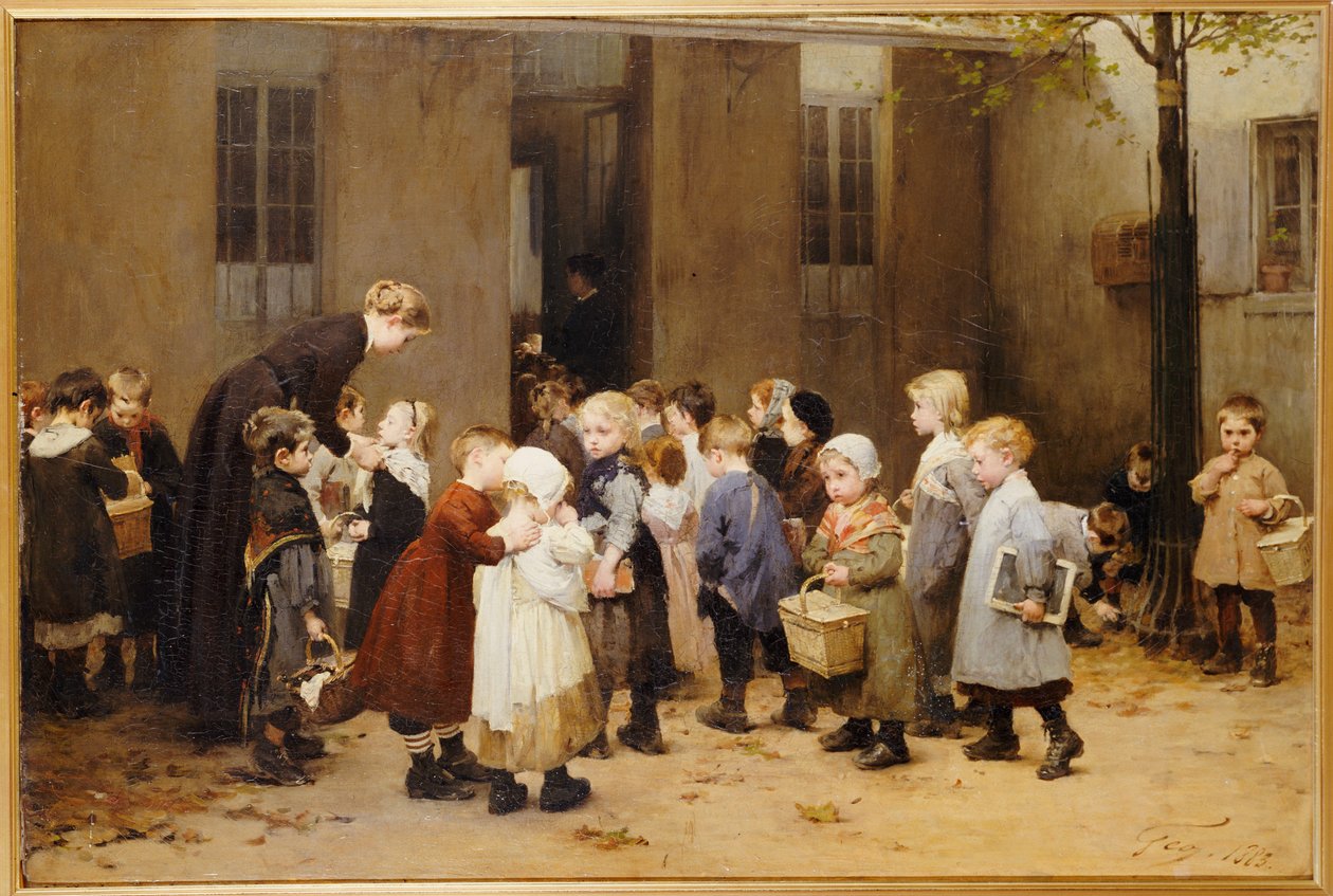 Tilbake til skolen av Henri Jules Jean Geoffroy