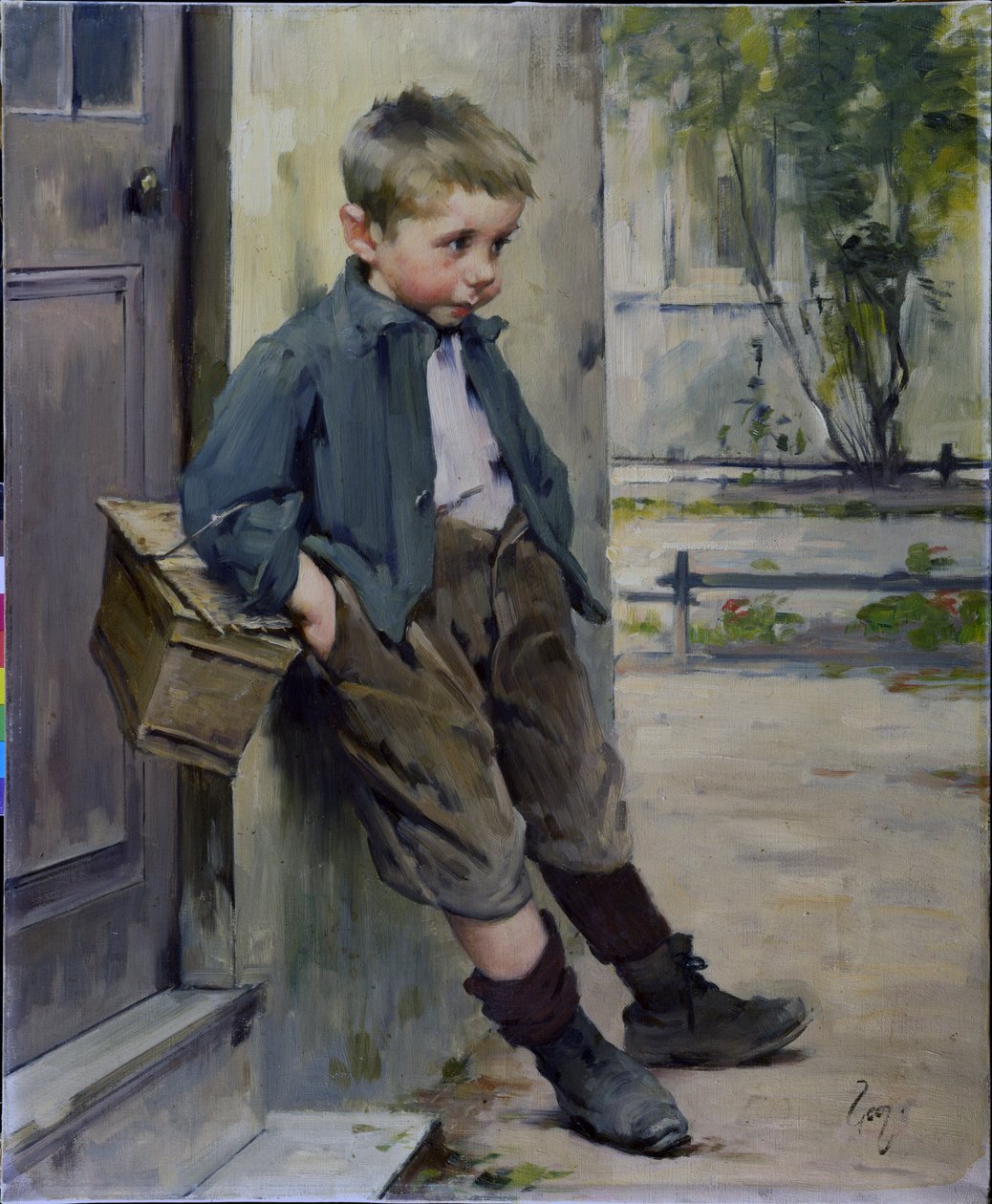 Ute av spillet av Henri Jules Jean Geoffroy