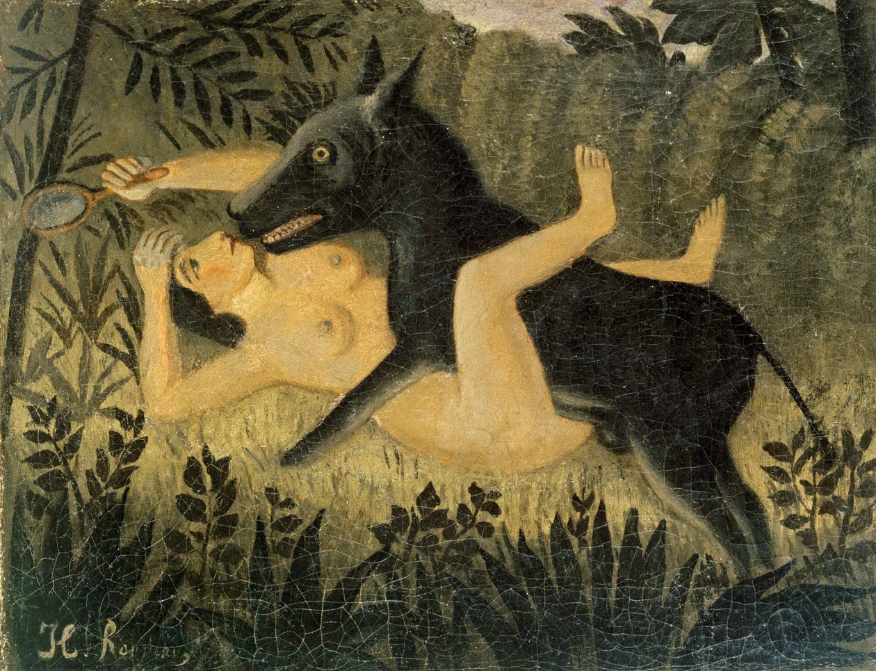 Beauty and the Beast Beauty and the Beast, ca. 1908. av Henri Julien Félix Rousseau