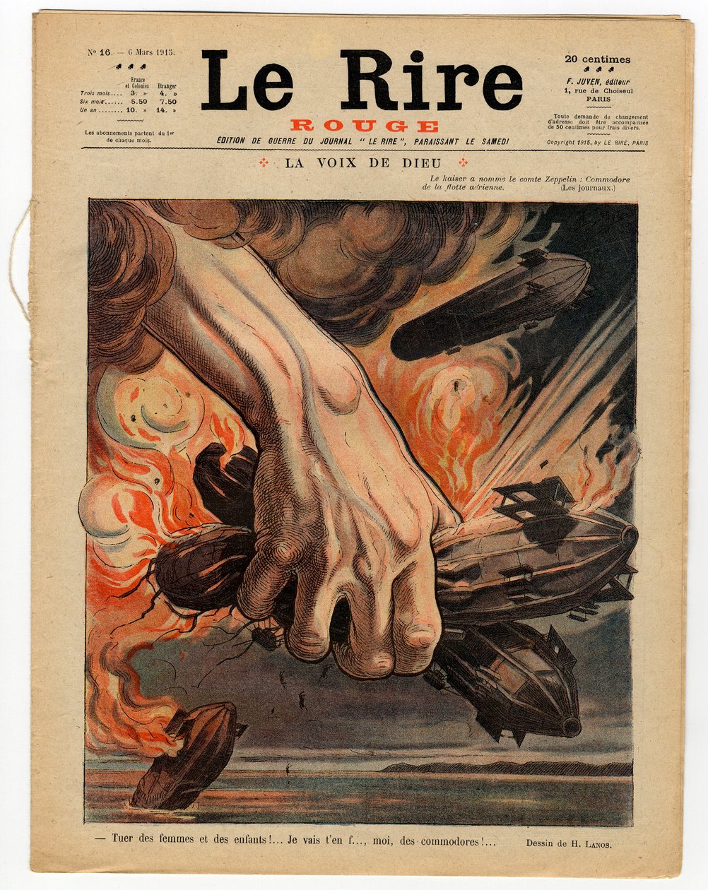 Cover av "" The Red Laughter", Satirical in Colors av Henri Lanos