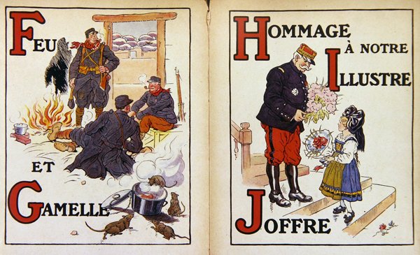 Fire and Mess tin, og hyllest til marskalk Joffre, illustrasjon fra 