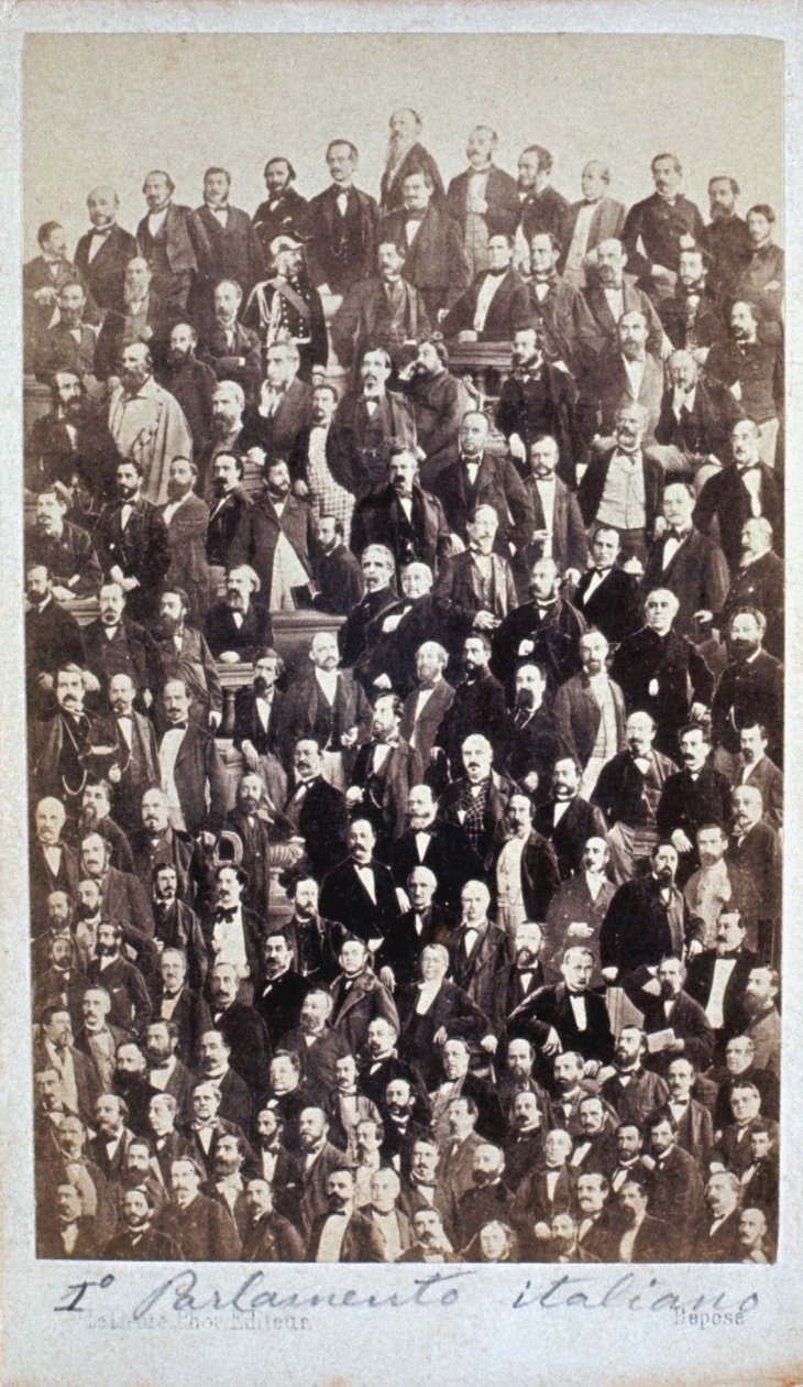 DET FØRSTE ITALIENSKE PARLAMENTET 1861 av Henri Le Lieure