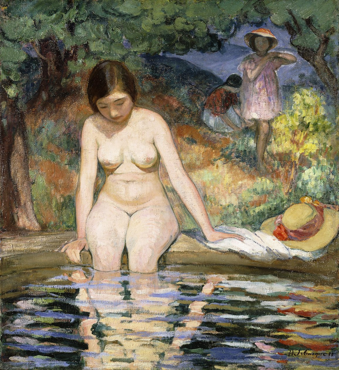 Bader; Bather, 1910 av Henri Lebasque