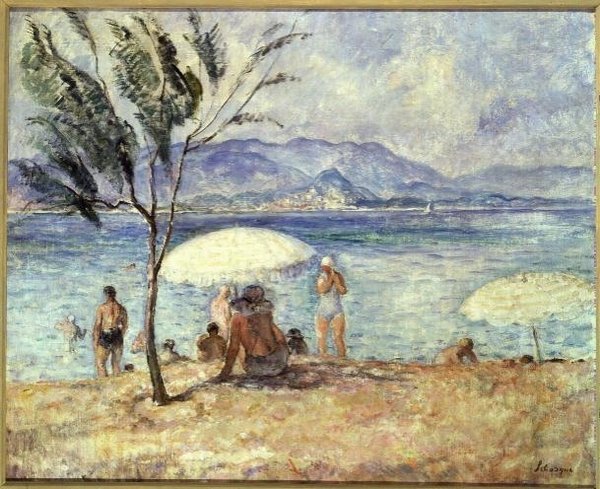 Badende, ca. 1928 av Henri Lebasque